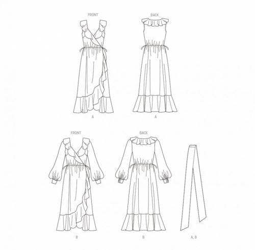 Butterick Sewing Pattern 6926, Dresses for Women, D5 (4-6-8-10-12) - Intermediate