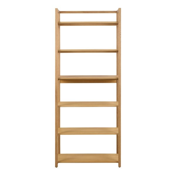 Furniture To Go Ludza Rectangular Bookcase With 6 Shelves in Oak