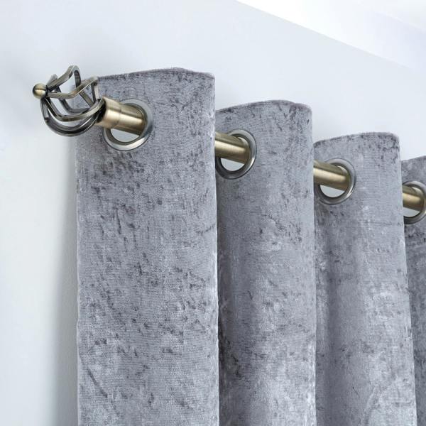 A.Unique Home Twisted Metal Extendable Curtain Pole (25/28mm) (Antique Brass,120cm-220cm)