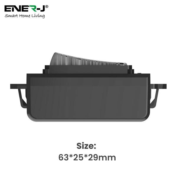 ENER-J Wireless Grid Switch Compatible with Gridpro plate, Satin Chrome (Eco Series)