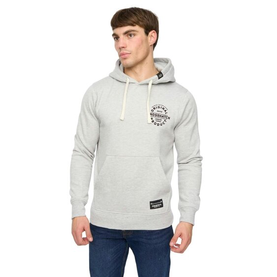 Crosshatch Mens Cresswell Hoodie - Grey Marl - Grey Marl - 60% Cotton/40% Polyester