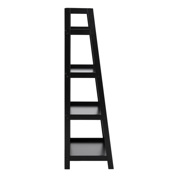 Furniture To Go Wally Bookcase with 4 Shelves in Black