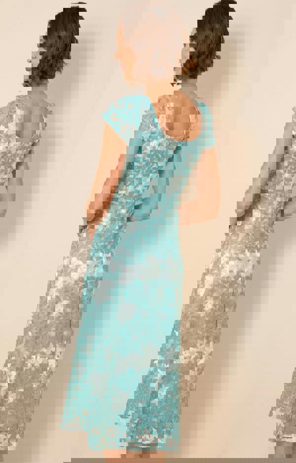 Alie Street London Charlotte Lace Dress - Antique Aqua
