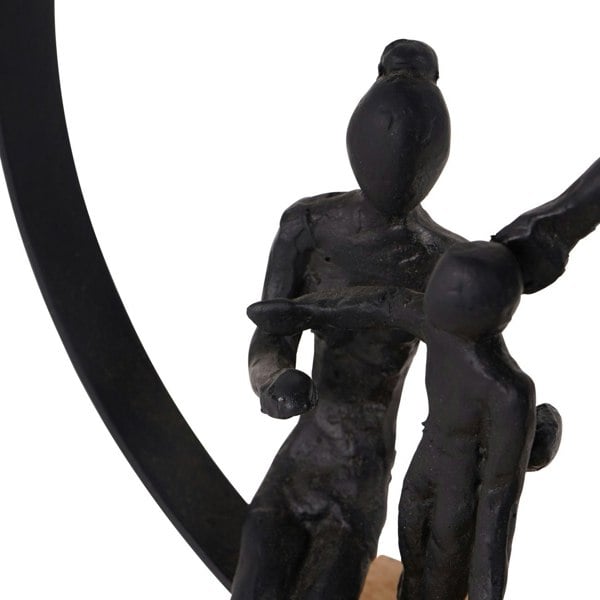 Libra Interiors Family Bond Sculpture on Wooden Stand