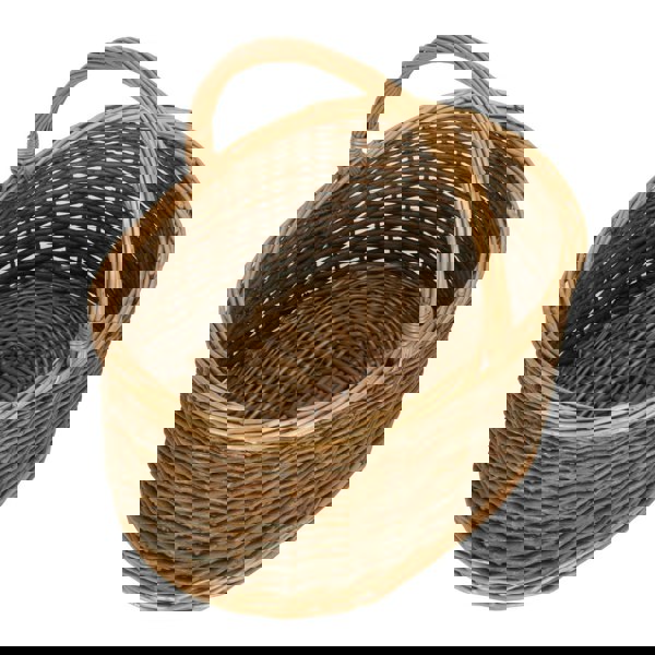 Oval Wicker Shopping Basket