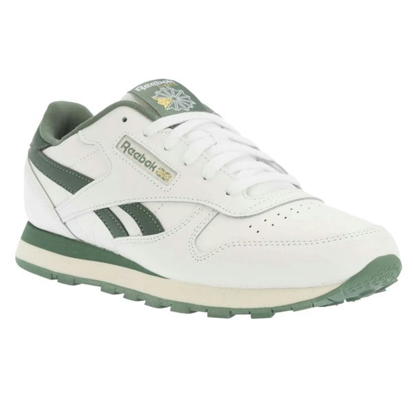 Reebok Childrens/Kids Classic Leather Trainers - White/Forest Green