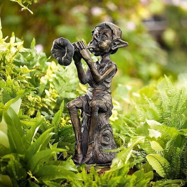 Museum Selection Piping Pixie Sculpture - 23 x 19 x 39cm - Home Decor