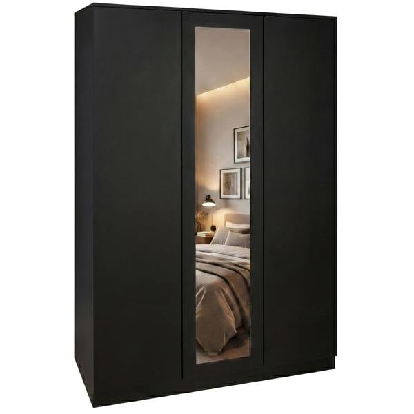 Vida Designs Denver 3 Door Mirrored Wardrobe