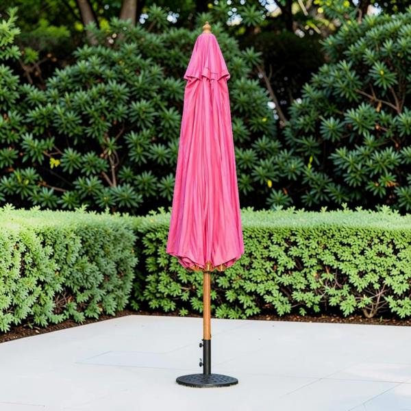 The Garden Marketplace 3m Premium Hardwood Garden Parasol Umbrella