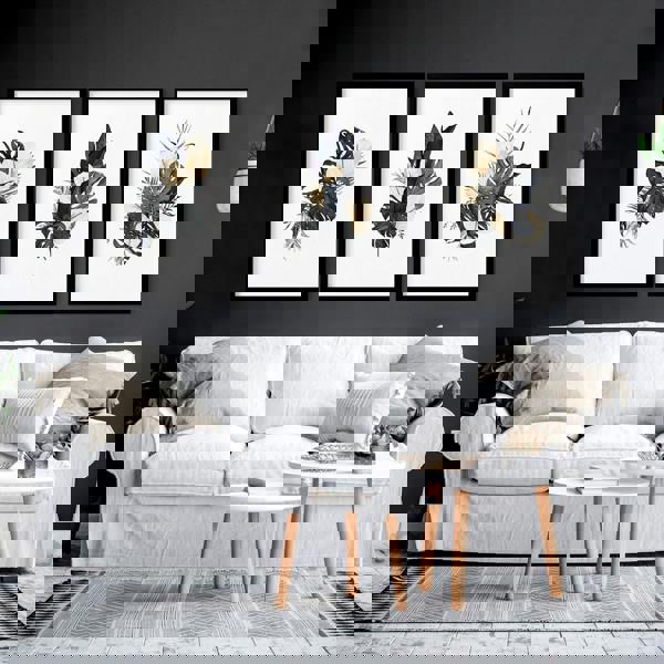 Tropical wall mural | set of 3 wall art prints