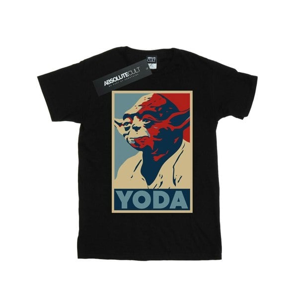 Star Wars Mens Yoda Poster T-Shirt - Black