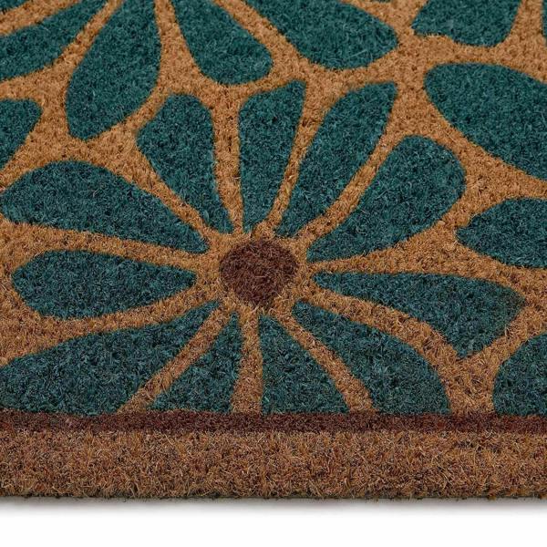 The Rugs Outdoor Printed Boho Floral Coir Mat