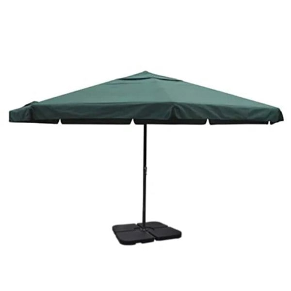 Berkfield Aluminium Umbrella with Portable Base Green