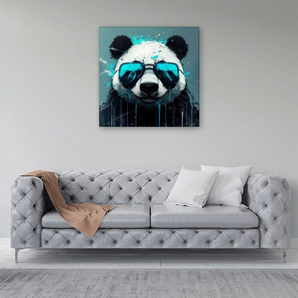 Warren Reed Panda With Blue Glasses Splashart Canvas