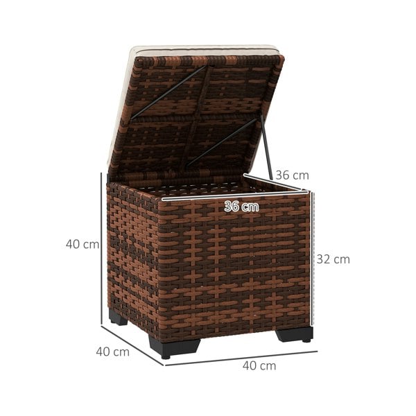 Rattan Ottoman