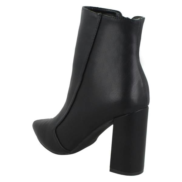 Spot On Ladies Spot On Zip Up Ankle Boots F51140