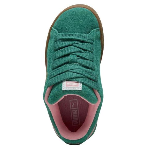 Puma Childrens/Kids XL Leather Low Cut Trainers - Green/Pink - 
