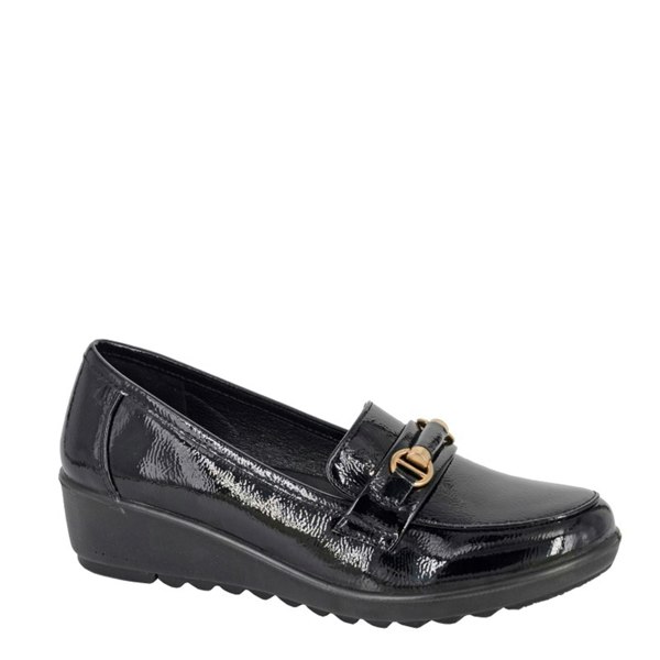 Boulevard L 407 Saddle Trim Wedge Casual Shoes