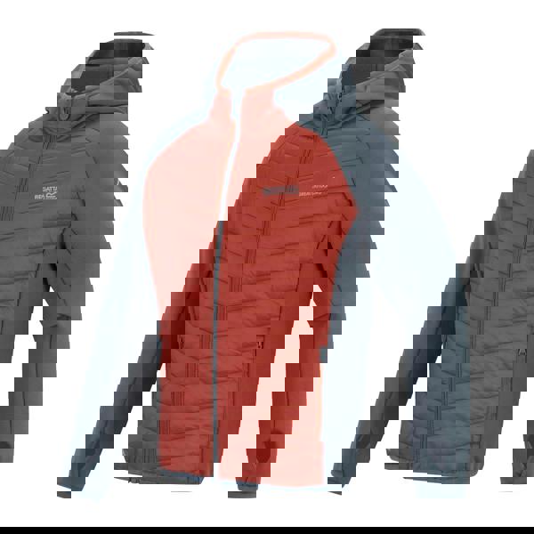 Regatta Childrens/Kids Andreson Hybrid Padded Jacket - Dark Storm/Brick - 