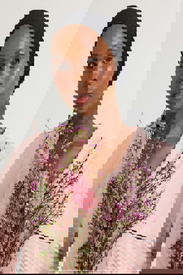 Pretty You London Women's Bamboo Long Pyjama Set - Pink