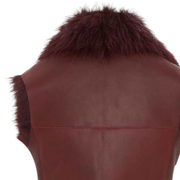 Infinity Leather Women's Toscana Shearling Nappa Leather Sheepskin Gilet - Parkes
