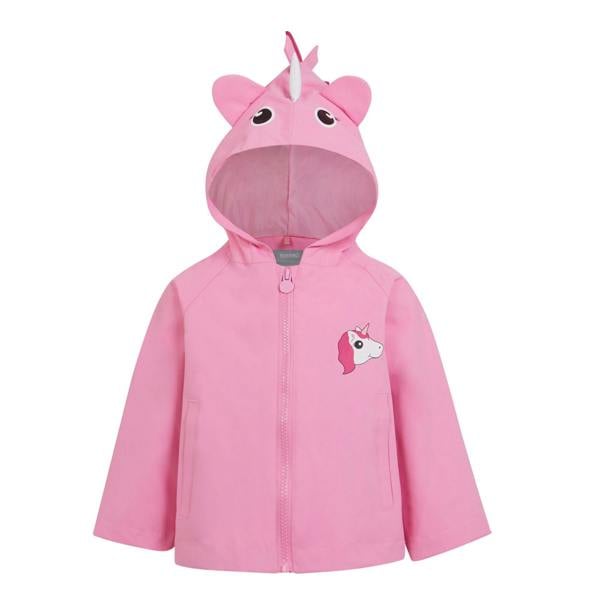 Regatta Childrens/Kids Luna The Unicorn Waterproof Jacket - Sweet Pink - 