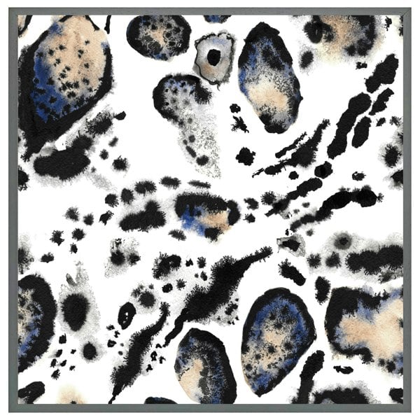 Benjamin Tate Design Leopard print with blue (picture Frame)