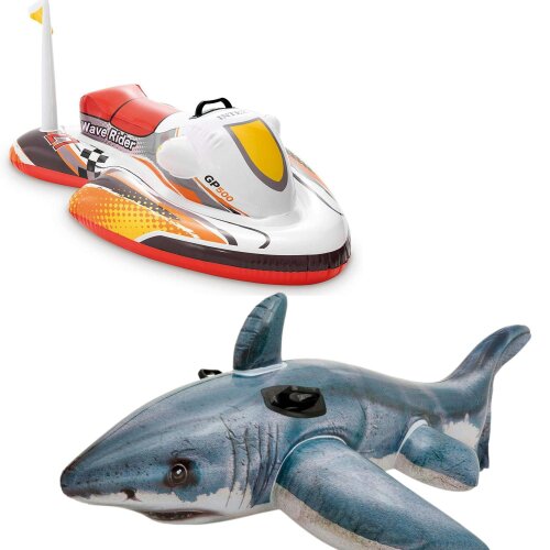 INTEX Inflatable Swim Pool Floats & Swimming Ride-On Kids Water Beach Toys Set
