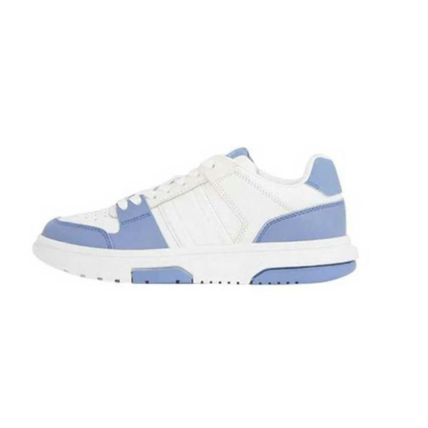 Tommy Jeans Womens/Ladies Brooklyn Colour Block Leather Trainers - Clearwater Blue - 