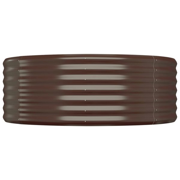 Berkfield Garden Raised Bed Powder-coated Steel 544x100x36 cm Brown