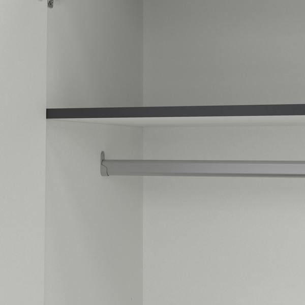 Furniture To Go Sprint Wardrobe with 4 Doors + 3 Drawers in Matt Grey
