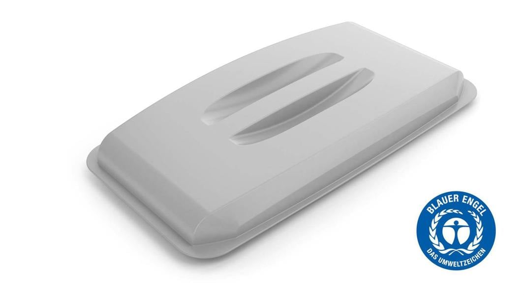 Durable ECO 60L Bin Lid Grey | Recycled Plastic Rectangular Lid | DURABIN