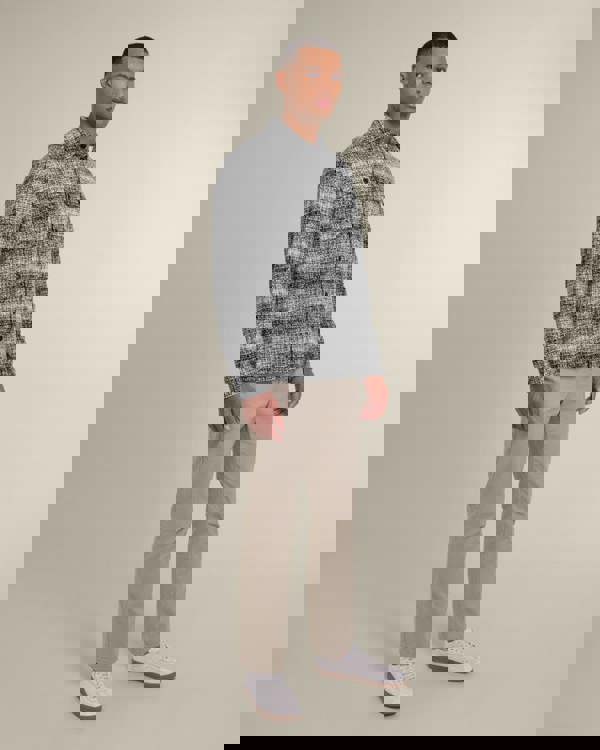 Larsson & Co Dragor - Shadow Check Jersey Casual Overshirt