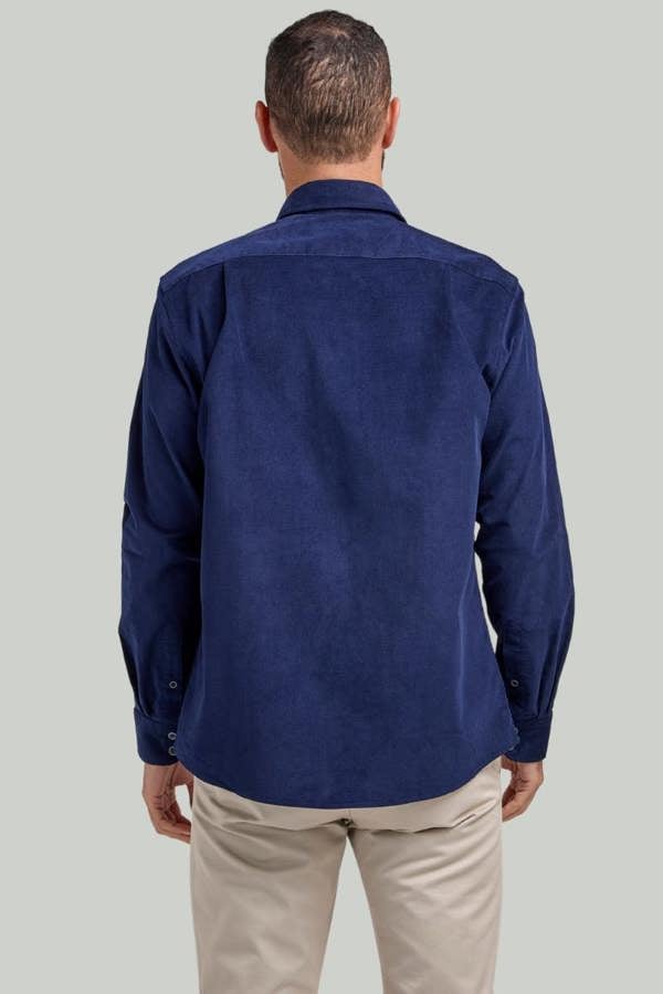Navy Corduroy Shacket
