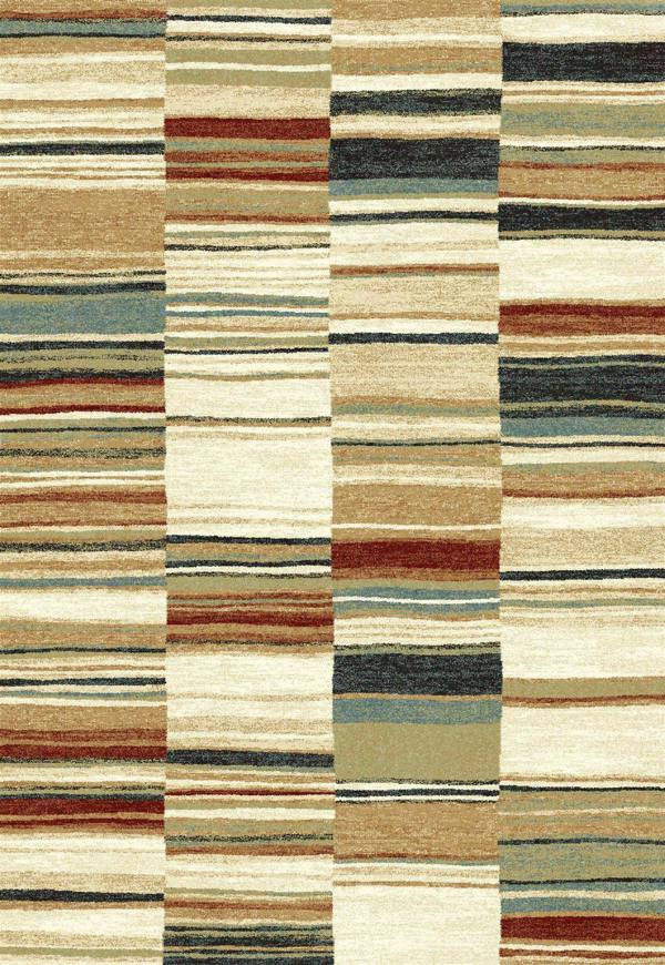 Woodstock Rug - Light Multi Stripe
