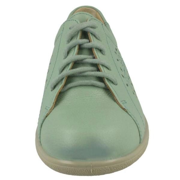 DB Shoes Ladies Easy B Lace Up Trainers With Flower Detailing Carmen