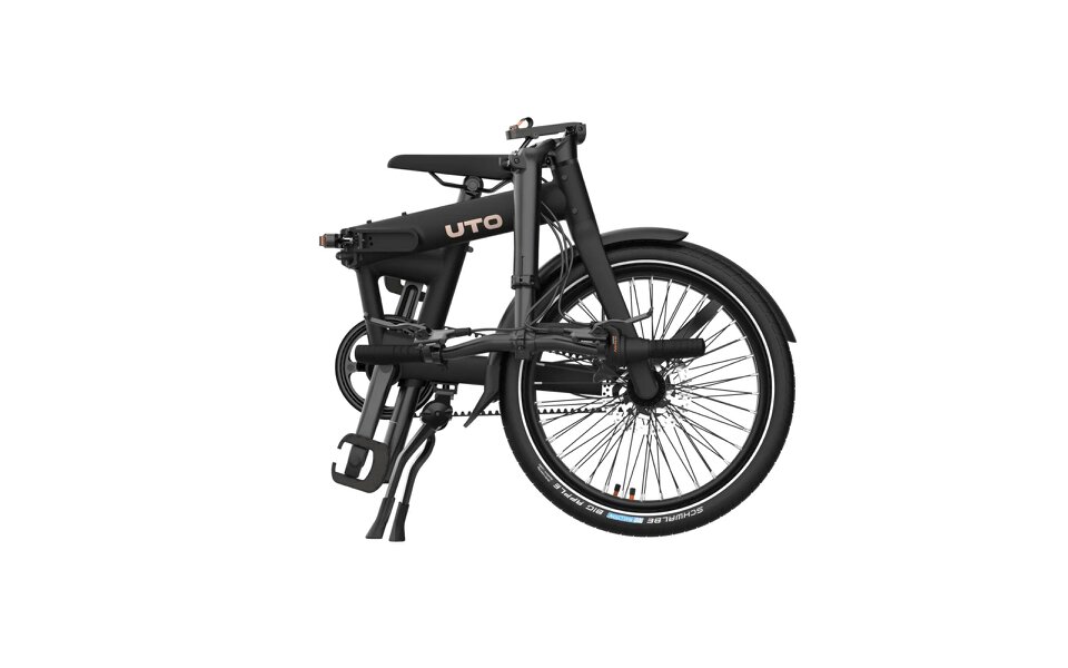 UTO Pro 20 Folding Bike 20" Wheel, 7 Speed - Black