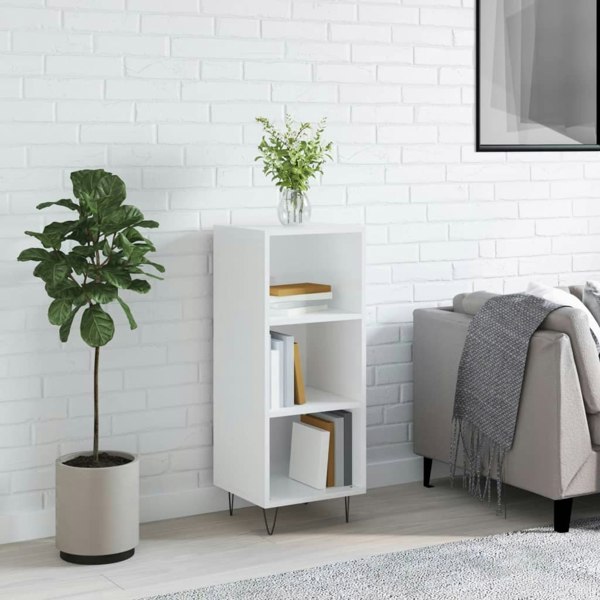 Berkfield Sideboard High Gloss White 34.5x32.5x90 cm Engineered Wood