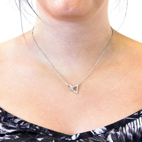 Anchor & Crew Geometric Triangle Link Paradise Necklace As Worn