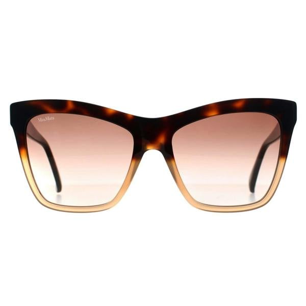 Max Mara Sunglasses MM0008 Logo2 56F Havana Fade Brown Gradient