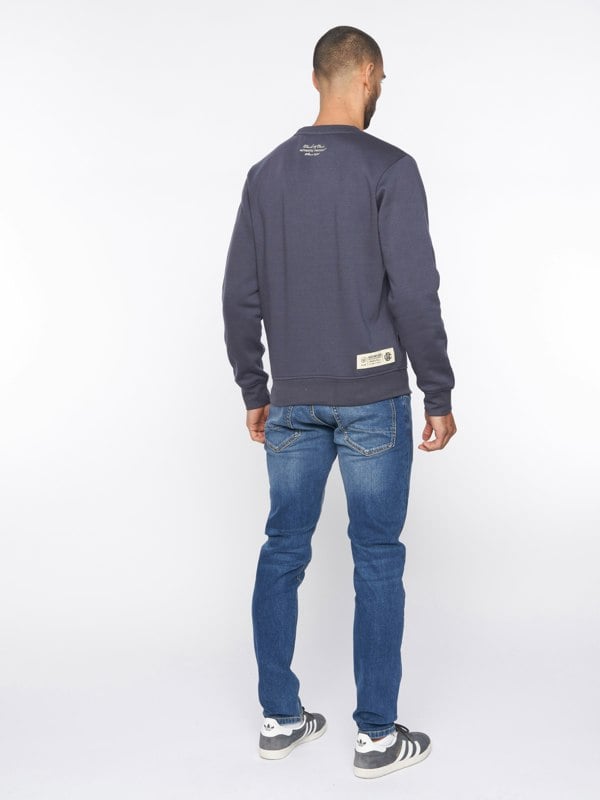 Duck and Cover Keyaan Crew Sweat Navy