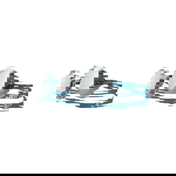 TYR Black Ops EV racing goggles with silver teal mirrored lens