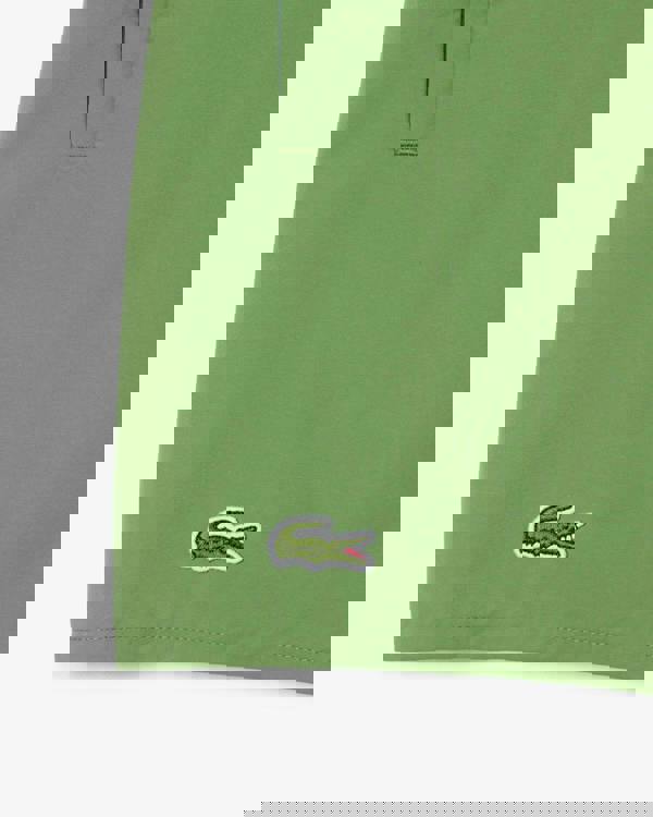 Lacoste Mens Light Quick-Dry Swim Shorts - Lamb's Lettuce/Green 37I | CHO | Designer Mens Swim Shorts