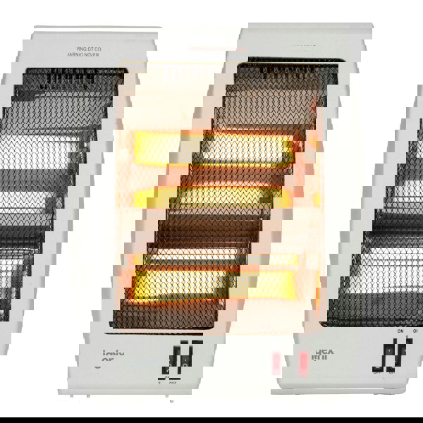 igenix Electric Halogen Heater, 2 Bar Quartz, 800W, White