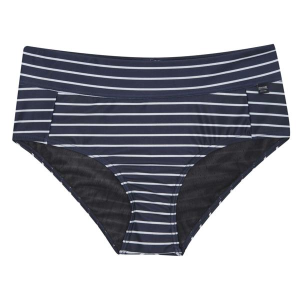 Regatta Womens/Ladies Paloma Stripe Textured Bikini Bottoms - Navy/White - 