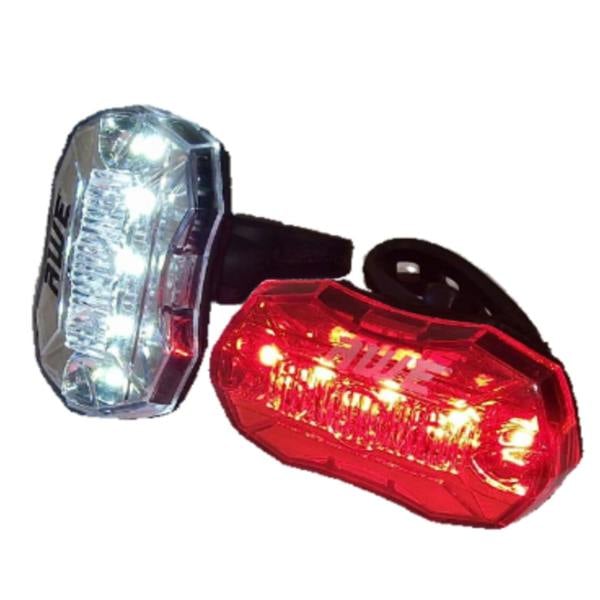 Awe Strobe 10 Diode SMD LEDs Bike Light Set, 5 Diode Front & 5 Diode Rear