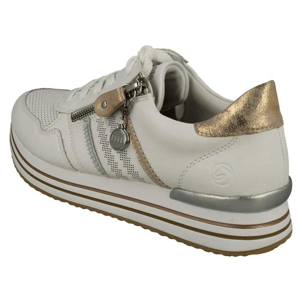 Remonte Ladies Remonte Lace Up Trainers With Platform Sole D1318