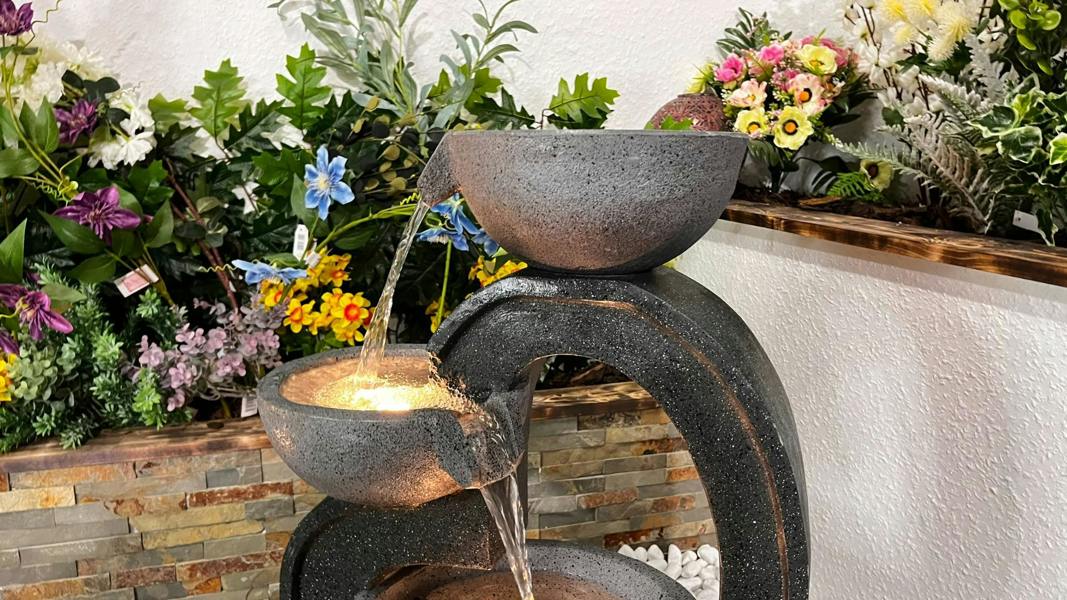 Tranquillity Water Features Fantasy Falls Contemporary Solar Water Feature