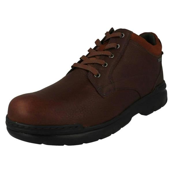 Clarks Mens Clarks Gore-Tex Casual Lace Up Ankle Boots Rockie Mid GTX