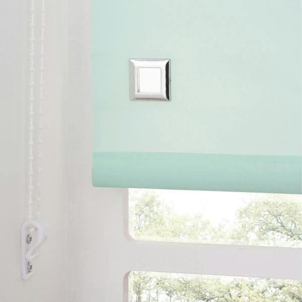 A.Unique Home Trimmable Square Eyelet Roller Blind - 2FT - DUCK EGG - 60cm(W)x170cm(L)